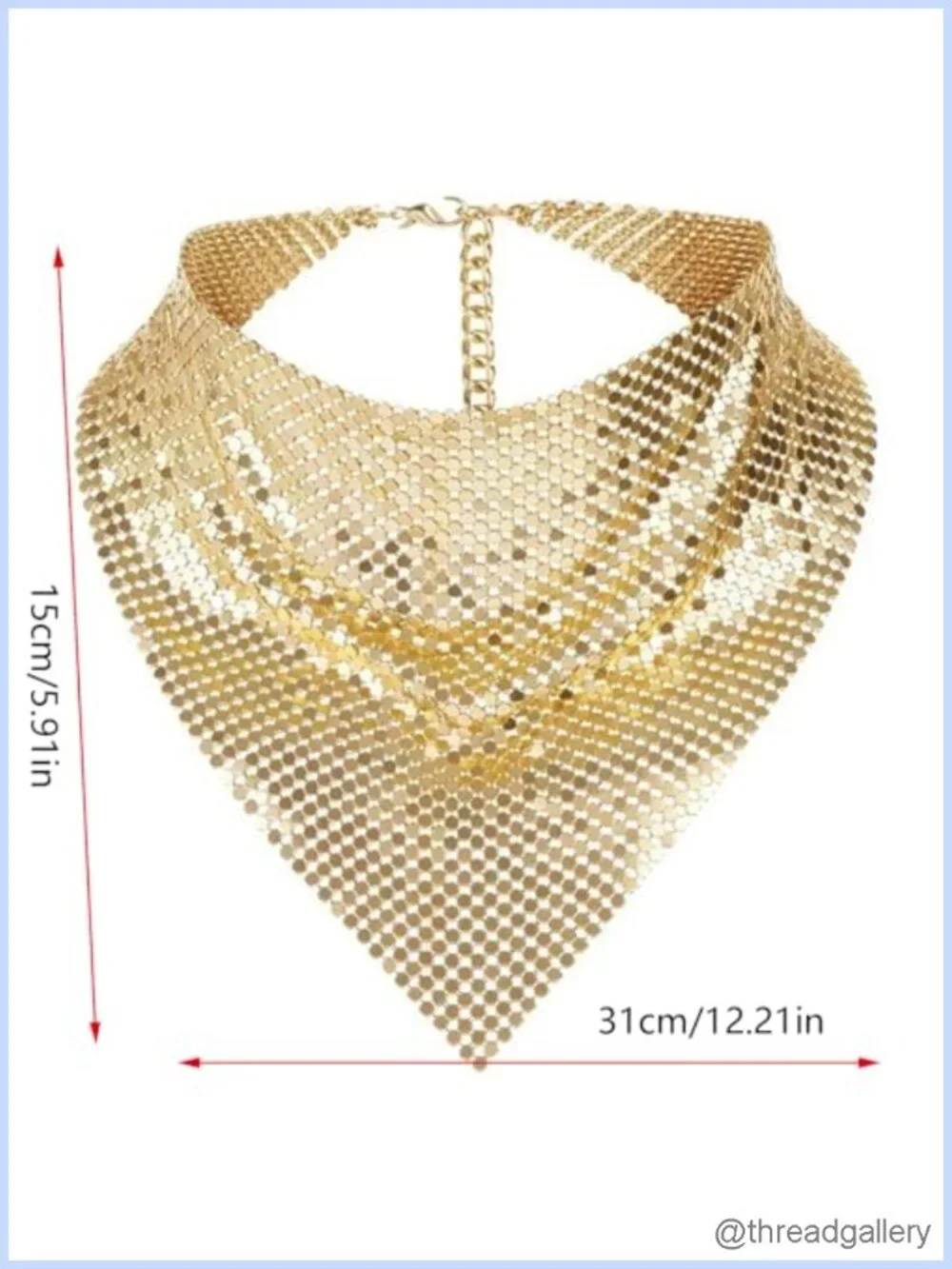 Sequined Bandana Headscarf for Women Adjustable Music Festival Neck Scarf